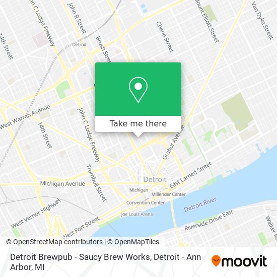 Mapa de Detroit Brewpub - Saucy Brew Works