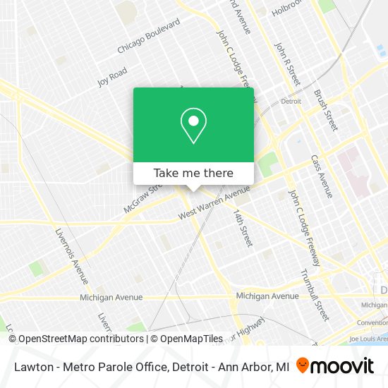 Lawton - Metro Parole Office map