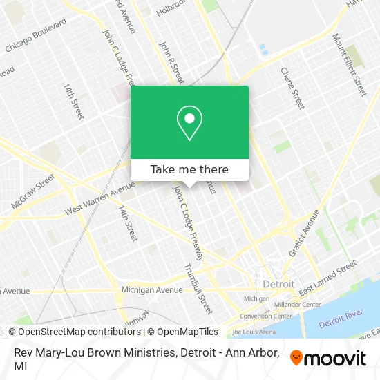 Rev Mary-Lou Brown Ministries map