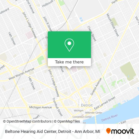 Mapa de Beltone Hearing Aid Center