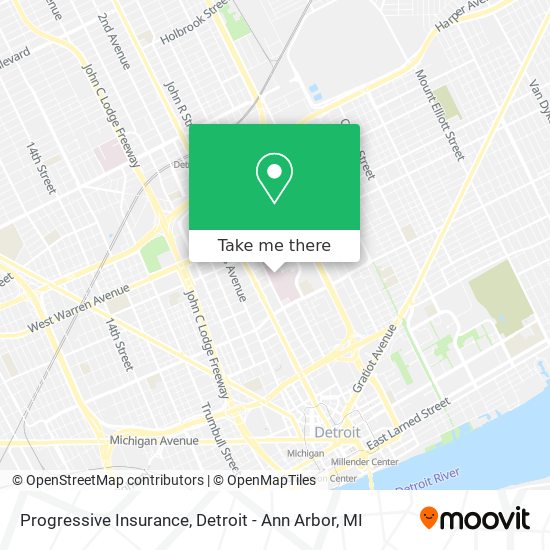 Progressive Insurance map