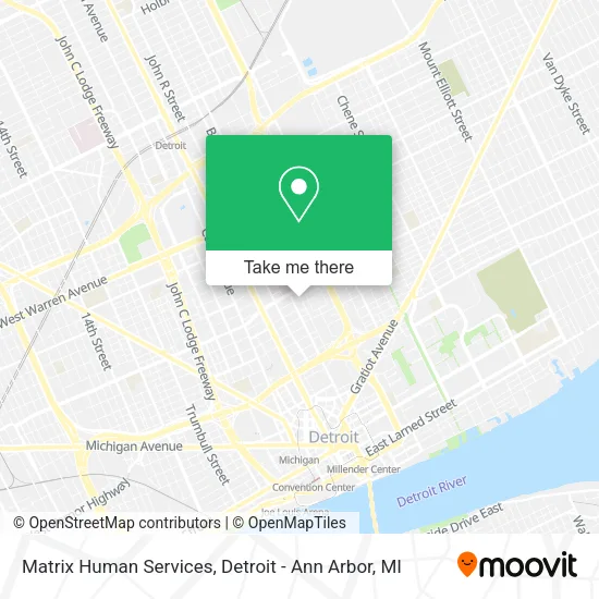 Matrix Human Services map