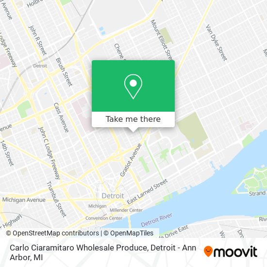 Carlo Ciaramitaro Wholesale Produce map