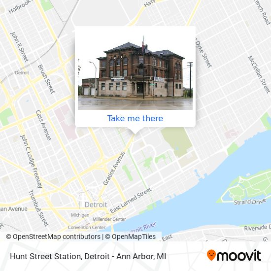 Hunt Street Station map