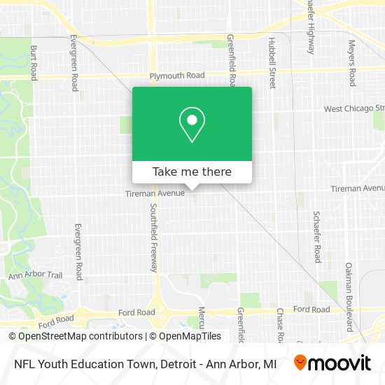 Mapa de NFL Youth Education Town