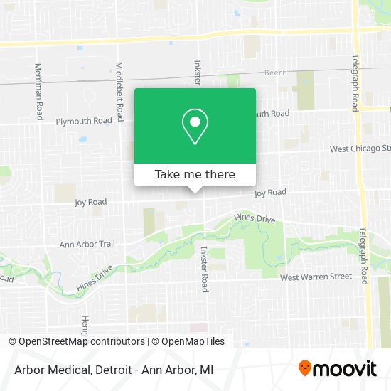 Arbor Medical map