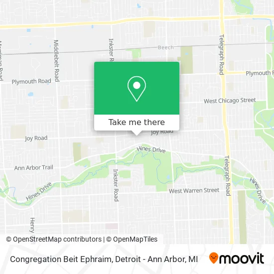 Congregation Beit Ephraim map