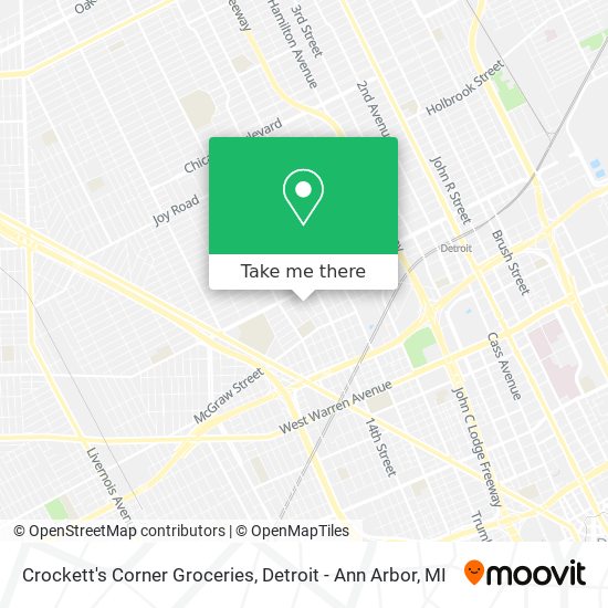 Crockett's Corner Groceries map
