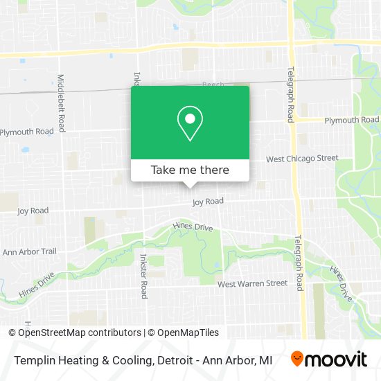 Templin Heating & Cooling map