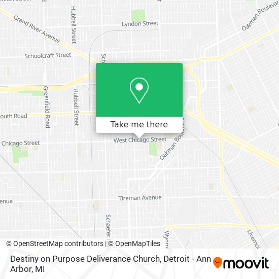 Mapa de Destiny on Purpose Deliverance Church