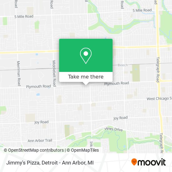 Jimmy's Pizza map