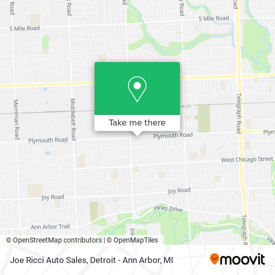 Joe Ricci Auto Sales map