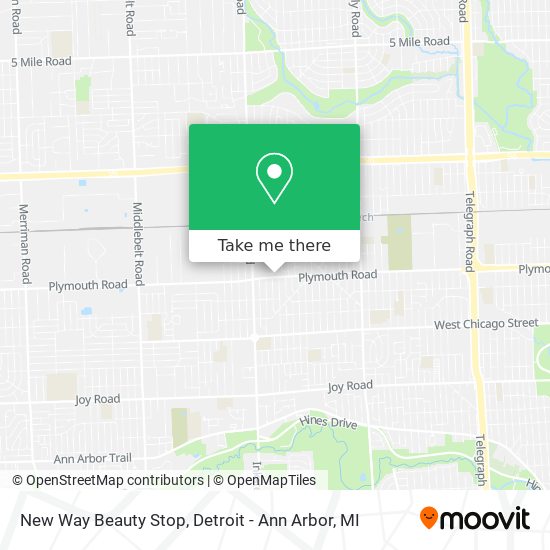 New Way Beauty Stop map