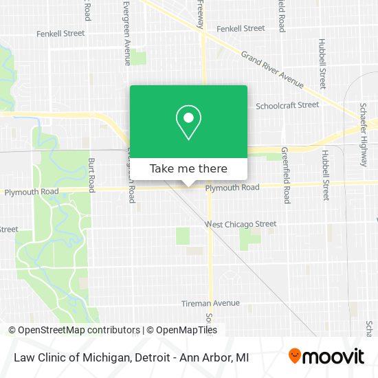 Mapa de Law Clinic of Michigan