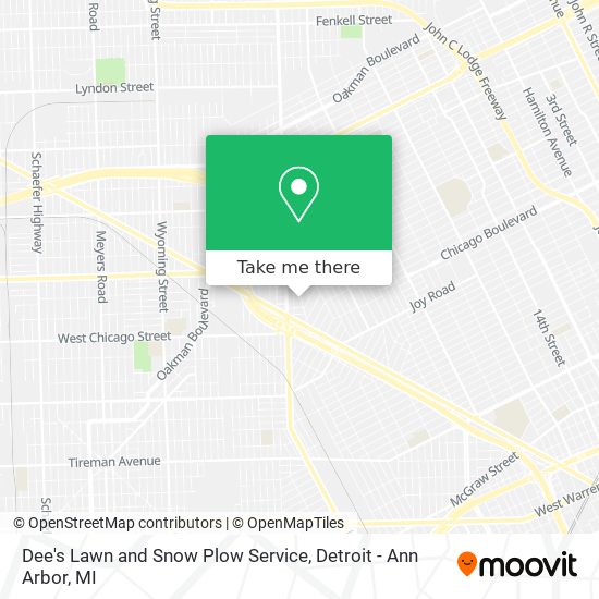 Dee's Lawn and Snow Plow Service map