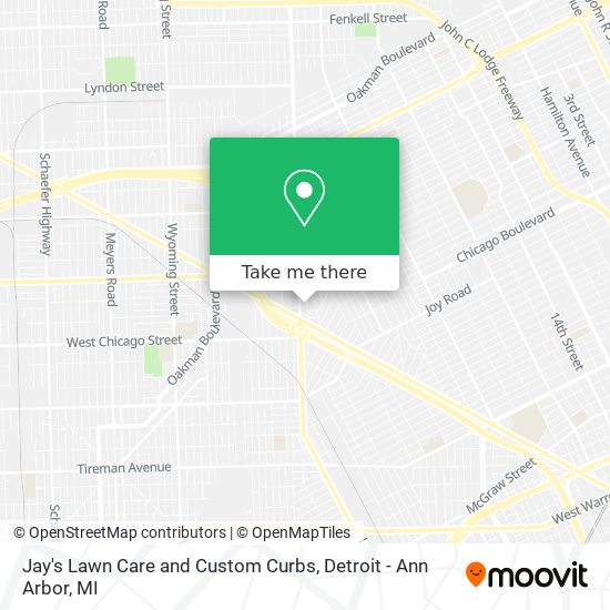 Jay's Lawn Care and Custom Curbs map