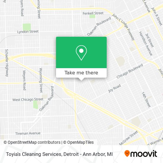 Toyia's Cleaning Services map