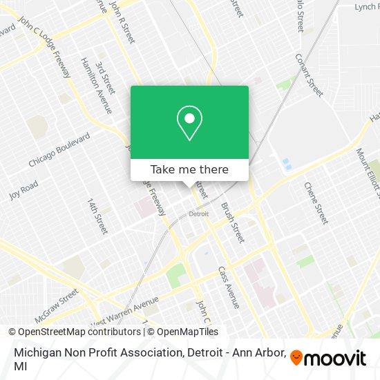 Mapa de Michigan Non Profit Association