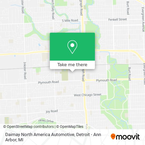Mapa de Daimay North America Automotive