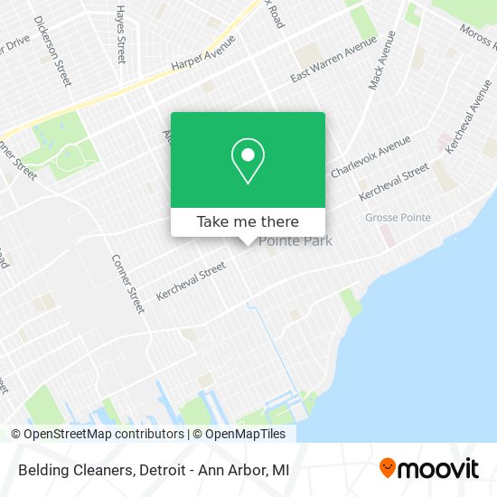 Belding Cleaners map