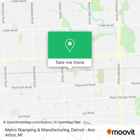 Metro Stamping & Manufacturing map