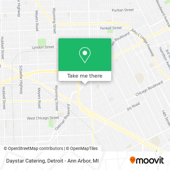 Daystar Catering map