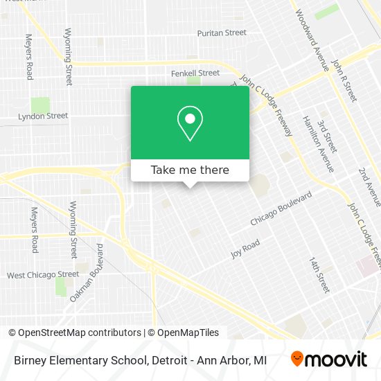 Mapa de Birney Elementary School