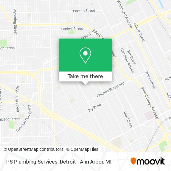 PS Plumbing Services map