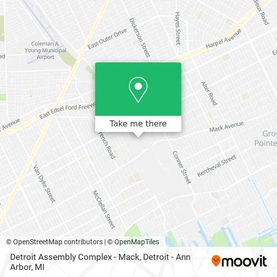 Detroit Assembly Complex - Mack map