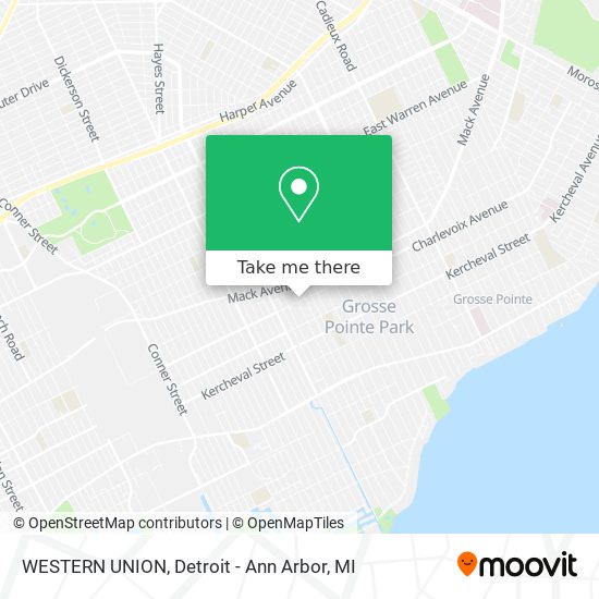 WESTERN UNION map