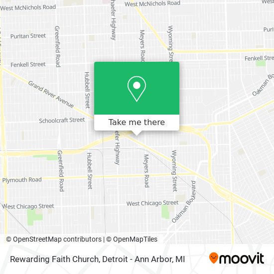 Rewarding Faith Church map