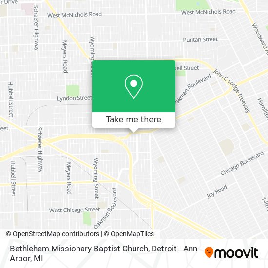 Mapa de Bethlehem Missionary Baptist Church