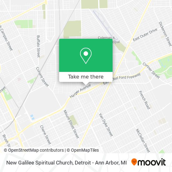 New Galilee Spiritual Church map