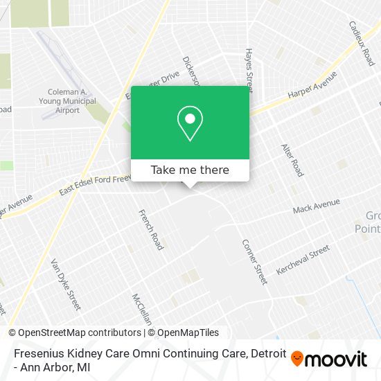 Fresenius Kidney Care Omni Continuing Care map