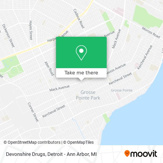 Devonshire Drugs map