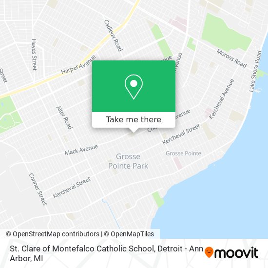 St. Clare of Montefalco Catholic School map