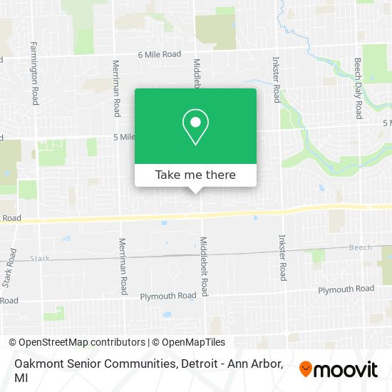 Oakmont Senior Communities map