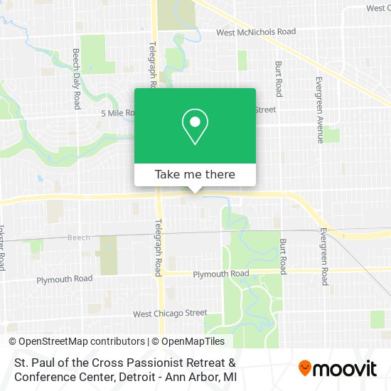 St. Paul of the Cross Passionist Retreat & Conference Center map