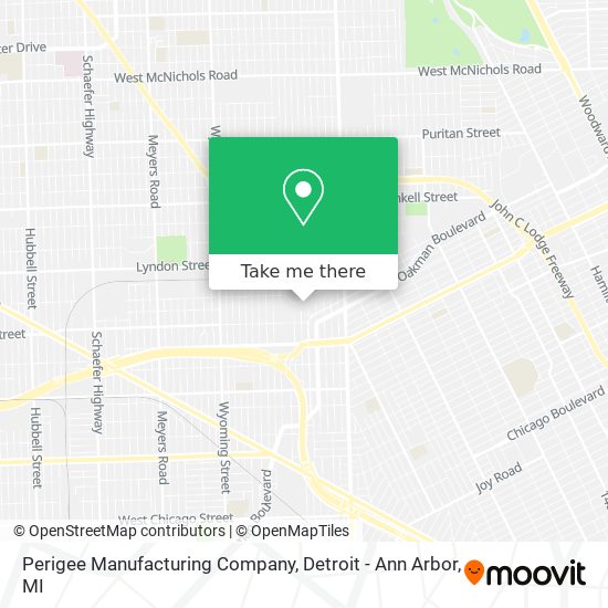 Perigee Manufacturing Company map