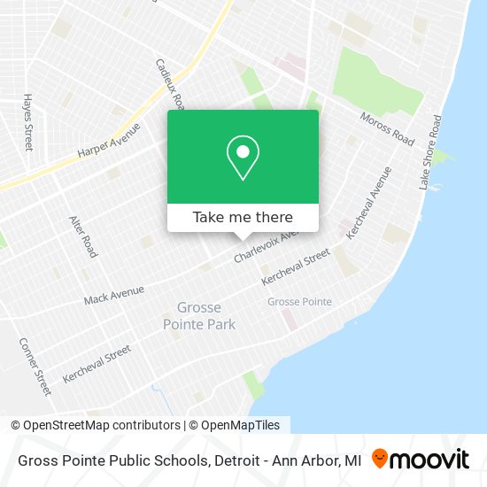Gross Pointe Public Schools map