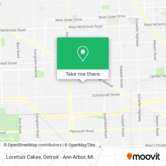 Loretta's Cakes map
