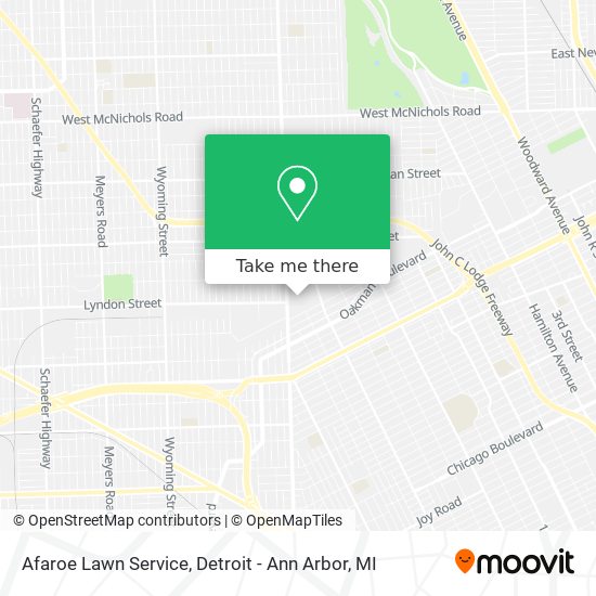 Afaroe Lawn Service map