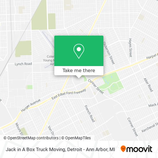 Jack in A Box Truck Moving map