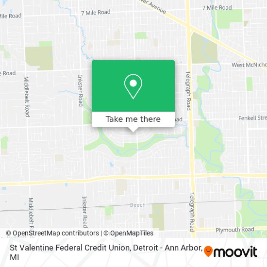 St Valentine Federal Credit Union map