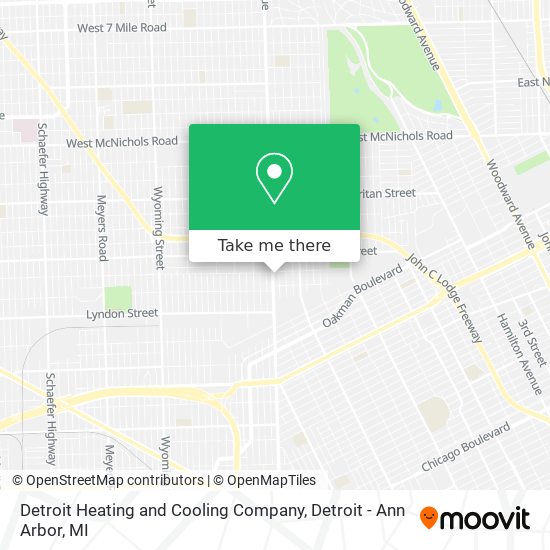 Mapa de Detroit Heating and Cooling Company