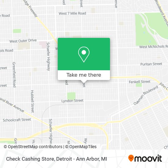 Check Cashing Store map