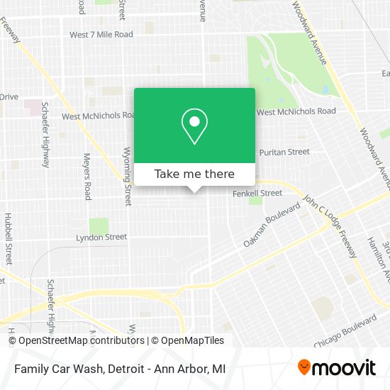 Family Car Wash map