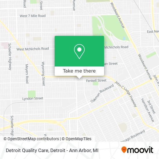 Detroit Quality Care map