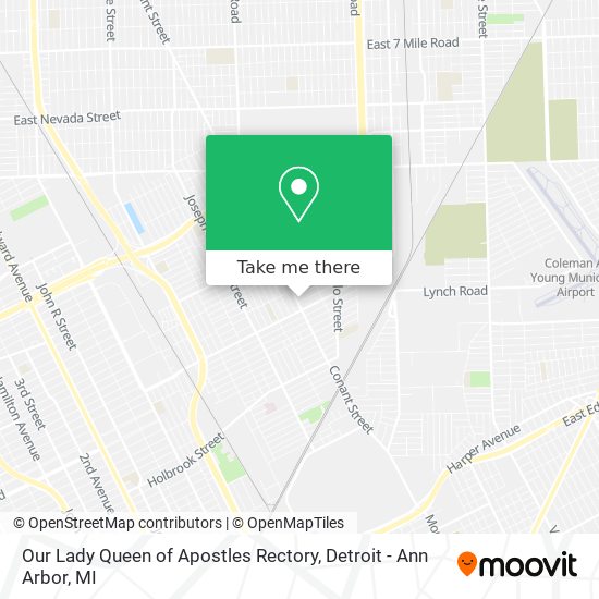 Our Lady Queen of Apostles Rectory map