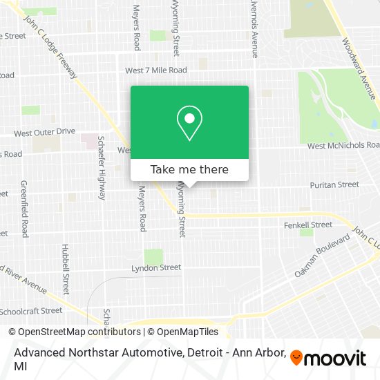 Advanced Northstar Automotive map